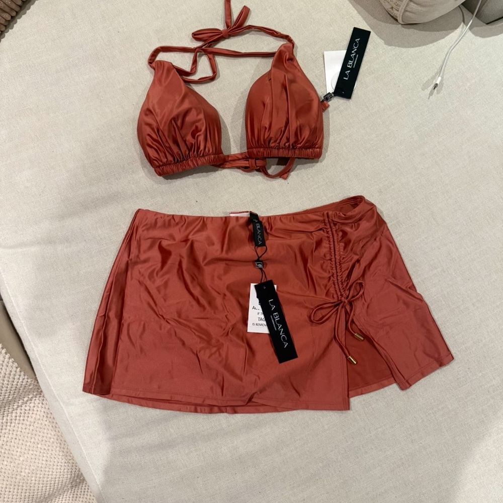 La Blanca Rust-Red Skirt only!